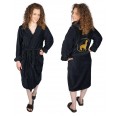 Women’s Dressing Gown Daytona OEKO-TEX® Cotton with Alpaca Embroidery