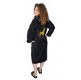 Women's Dressing Gown OEKO-TEX® Cotton with Alpaca Embroidery » AlpacaOne
