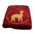 Bath Towel Wine Red OEKO-TEX® cotton with Alpaca Embroidery