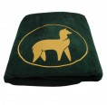 AlpacaOne Beach Towel fir green OEKO-TEX® cotton with Alpaca Embroidery