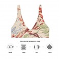 Floral Print Recycled padded Bikini Top made from rPET » earlyfish