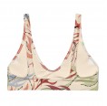 Floral Print Recycled padded Bikini Top for Women - Back » earlyfish