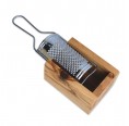 Hard Cheese Grater with olive wood storage box » D.O.M.