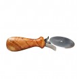 D.O.M. Pizza Slicer Olive Wood & Stainless Steel