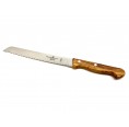 Schwertkrone Bread Knife with Olive Wood Handle by D.O.M.