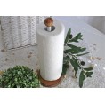 Paper Towel Holder of Olive Wood & Aluminium | Olivenholz erleben