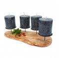 Eco Candleholder ADVENTO olive wood » D.O.M.