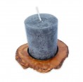 Olive Wood Candle Holder RUSTIC for pillar candles | D.O.M.