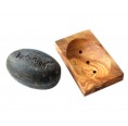 Small rectangular Soap Tray Olive Wood » D.O.M.