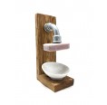 Industrial Design Magnetic Soap Holder Olive Wood & Drip Tray » D.O.M.