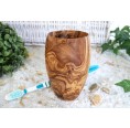 D.O.M. small toothbrush cup olive wood