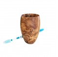 Toothbrush Cup Olive Wood small » D.O.M.