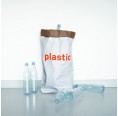 Storage paper bag of recycled paper for plastic » kolor