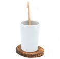 Toothbrush Cup PLATEAU on olive wood base » D.O.M.