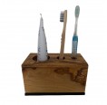 Olive Wood Toothbrush Holder Electra » D.O.M.