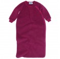 Organic Fleece Baby Sleeping bag with sleeves, berry | Reiff