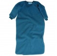 Organic Fleece Baby Sleeping bag with sleeves, pacific blue | Reiff