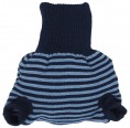 Navy/Light Blue Ringed Diaper Trouser from Eco Merino-Wool | Reiff