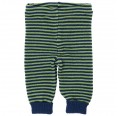 Organic Wool Striped Baby Leggings Navy-Apple | Reiff