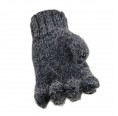 Grey full-fingered gloves for women, Baby Alpaca | AlpacaOne