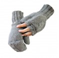 Half-fingered gloves Alpaca for women % men | AlpacaOne