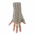 Fingerless Women Gloves, alpaca grey | AlpacaOne