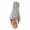 AlpacaOne Unisex half-fingered gloves, grey