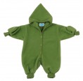 Kids Plain Fleece Overall with Gloves, apple - eco merino-wool | Reiff
