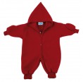 Kids Plain Fleece Overall with Gloves, burgundy - eco merino-wool | Reiff