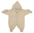 Kids Plain Fleece Overall with Gloves, natural - eco merino-wool | Reiff
