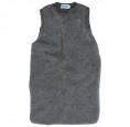 Sleeveless Organic Wool Fleece Sleeping Bag stone | Reiff