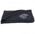 Organic Wool Fleece Baby Blanket Elephant - Anthracite | Reiff