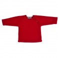 Kids Plain Fleece Pullover from Eco Merino-Wool, burgundy red | Reiff