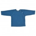 Kids Plain Fleece Pullover from Eco Merino-Wool, pacific blue | Reiff
