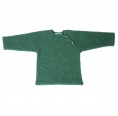 Kids Plain Fleece Pullover from Eco Merino-Wool, sage | Reiff