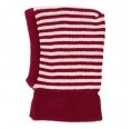 Organic Wool Kids Beanie, berry/pink striped | Reiff