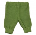  Organic Cotton Leggings with knit cuffs apple green - babies & toddlers | Reiff