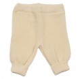 Knitted Baby Plain Leggings made of eco wool - natural | Reiff