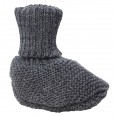 Organic Wool Baby Booties, stone, by Reiff