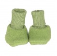 Baby Fleece Booties of Organic Wool Fleece - Apple | Reiff