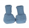 Baby Fleece Booties of Organic Wool Fleece - Pacific | Reiff