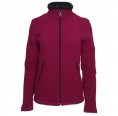 Women Fleece Jacket Aspen, Organic Wool, berry | Reiff