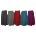 Long Wool Felt Skirt, Organic Wool Crepe Fabric | Reiff
