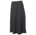 Organic woollen skirt anthracite | Reiff Strickwaren
