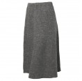 Organic woollen skirt stone grey | Reiff Strickwaren
