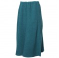 Organic woollen skirt emerald | Reiff Strickwaren