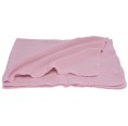 Baby blanket organic merino wool - rose pink | Reiff