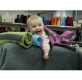 Ringed Baby Wraparound Garment made of Eco Merino Wool | Reiff