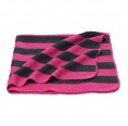Ringed Baby Wraparound Garment, pink-rock, made of Eco Merino Wool | Reiff
