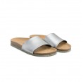 Eco-vegan Sandals WAVE Silver Apple | Zouri